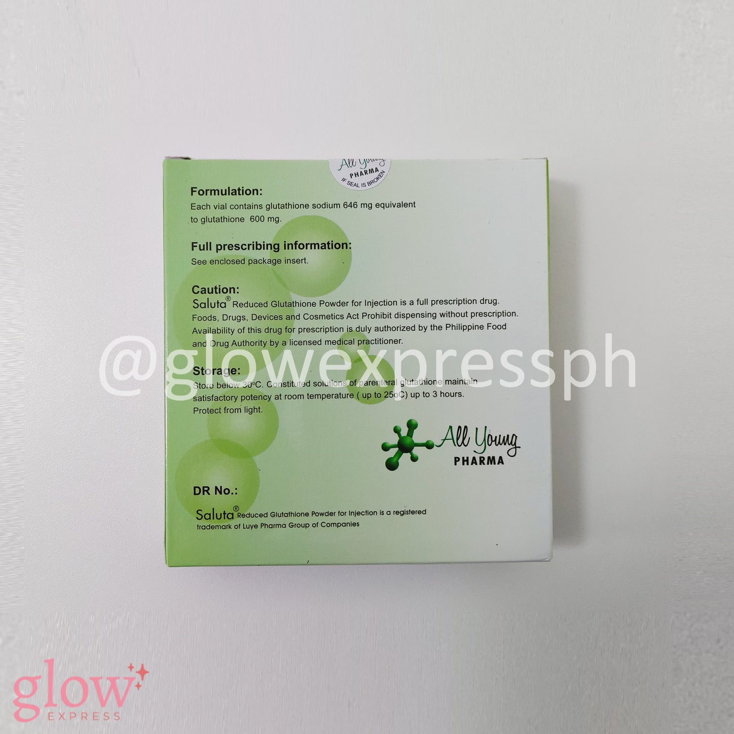 Saluta 600mg (All Young) - Glow Express Ph